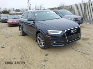 2015 Audi Q3 2.0T Premium Plus with VIN WA1EFCFS4FR009443, listed as a IAAI auction lot 41554691 with 125,017 mi miles. Bid and sale history available at carsss.com. Image 1.
