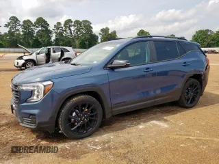 2024 GMC Terrain SLE with VIN 3GKALMEG1RL209213, listed as a Copart auction lot 59177245 with 10,385 mi miles and Salvage title. Bid and sale history available at DreamBid. Image 1.
