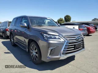 2018 Lexus LX with VIN JTJHY7AX0J4254556, listed as a Copart auction lot 64710904 with 76,701 mi miles and Salvage Title. Bid and sale history available at carsss.com. Image 4.