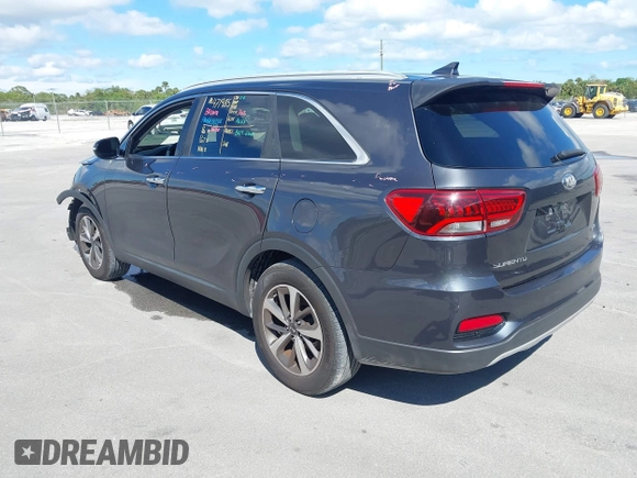 2019 Kia Sorento EX V6 with VIN 5XYPH4A55KG457294, listed as a IAAI auction lot 41641756 with 104,388 mi miles. Bid and sale history available at carsss.com. Image 3.