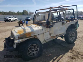 1997 Jeep Wrangler Sahara with VIN 1J4FY49S2VP526847, listed as a Copart auction lot 41883055 with 0 mi miles and Salvage Title. Bid and sale history available at carsss.com. Image 1.