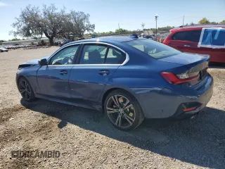 2021 BMW 3 Series 330i with VIN 3MW5R1J07M8B63494, listed as a Copart auction lot 50042565 with 0 mi miles and Salvage Title. Bid and sale history available at carsss.com. Image 2.