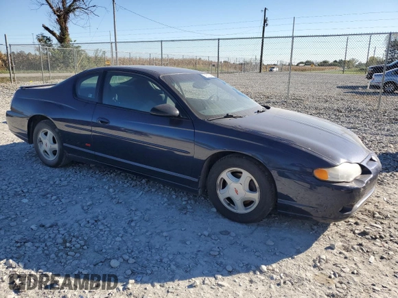 2001 Chevrolet Monte Carlo SS with VIN 2G1WX15K119266049, listed as a Copart auction lot 74937294 with 188,448 mi miles and Clean Title. Bid and sale history available at carsss.com. Image 4.