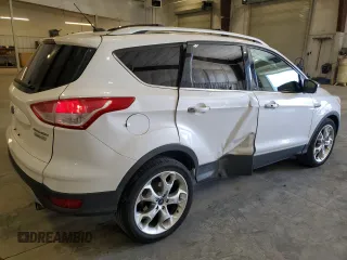 2013 Ford Escape Titanium z VIN 1FMCU0J97DUD36625, wystawiony jako Copart lot #55961815 z przebiegiem 163 327 mil mil oraz Szkoda całkowita • Salvage title. Historia ofert i sprzedaży dostępna na DreamBid. Obrazek 3.