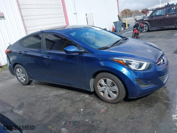 2016 Hyundai Elantra SE with VIN 5NPDH4AE2GH691895, listed as a IAAI auction lot 41778639 with 136,738 mi miles. Bid and sale history available at carsss.com. Image 13.