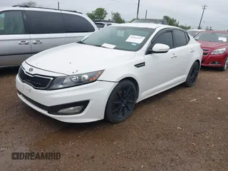 2012 Kia Optima SX with VIN 5XXGR4A63CG065071, listed as a IAAI auction lot 42161517 with 134,615 mi miles and . Bid and sale history available at carsss.com. Image 2.