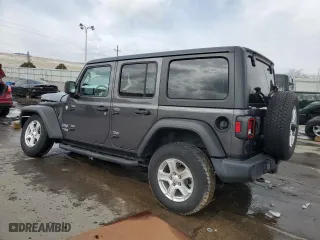2020 Jeep Wrangler Unlimited Sport S with VIN 1C4HJXDG5LW179265, listed as a Copart auction lot 49832725 with 41,276 mi miles and Salvage Title. Bid and sale history available at carsss.com. Image 2.
