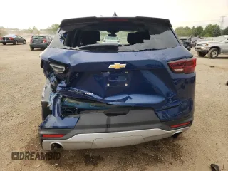 2023 Chevrolet Blazer LT with VIN 3GNKBHR4XPS101368, listed as a Copart auction lot 58520625 with 22,155 mi miles and Salvage title. Bid and sale history available at DreamBid. Image 6.