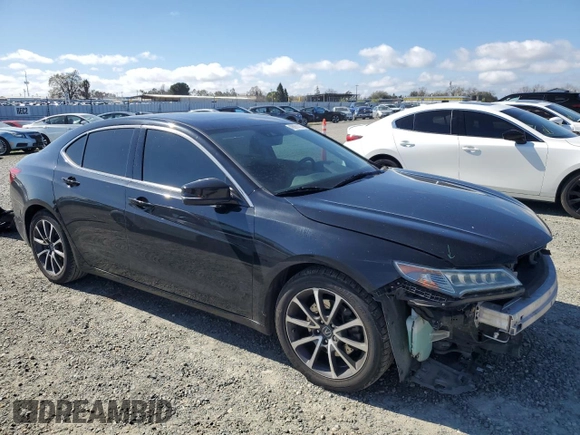2015 Acura TLX V6 Tech with VIN 19UUB2F54FA013820, listed as a Copart auction lot 46991475 with 103,319 mi miles and Salvage Title. Bid and sale history available at carsss.com. Image 4.