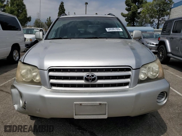 2002 Toyota Highlander with VIN JTEGD21A820041898, listed as a Copart auction lot 54595105 with 172,298 mi miles and Salvage title. Bid and sale history available at DreamBid. Image 5.