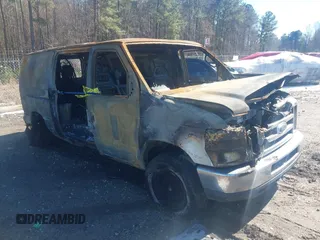 2008 Ford Econoline Cargo Commercial with VIN 1FTSE34L08DA25159, listed as a IAAI auction lot 41633588 with Not Provided miles and . Bid and sale history available at DreamBid. Image 1.