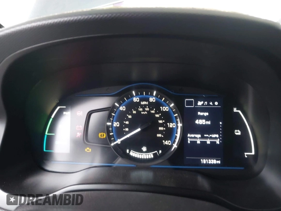 2019 Hyundai Ioniq Blue with VIN KMHC65LC0KU160157, listed as a IAAI auction lot 42040711 with 191,339 mi miles and . Bid and sale history available at DreamBid. Image 7.