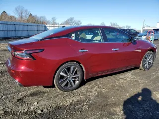 2020 Nissan Maxima SL with VIN 1N4AA6DV7LC371188, listed as a Copart auction lot 43680685 with 52,186 mi miles and Salvage Title. Bid and sale history available at carsss.com. Image 3.