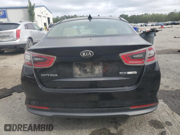 2015 Kia Optima Hybrid EX with VIN KNAGN4AD7F5089373, listed as a Copart auction lot 51082735 with 93,202 mi miles and Salvage Title. Bid and sale history available at carsss.com. Image 6.