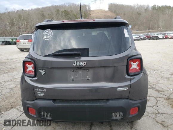 2017 Jeep Renegade Latitude with VIN ZACCJBBB6HPF30337, listed as a Copart auction lot 46453805 with 132,095 mi miles and Salvage Title. Bid and sale history available at carsss.com. Image 6.