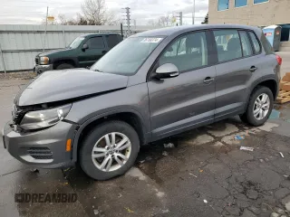2013 Volkswagen Tiguan S with VIN WVGBV3AX4DW561078, listed as a Copart auction lot 86766374 with 107,319 mi miles and Salvage title. Bid and sale history available at DreamBid. Image 1.