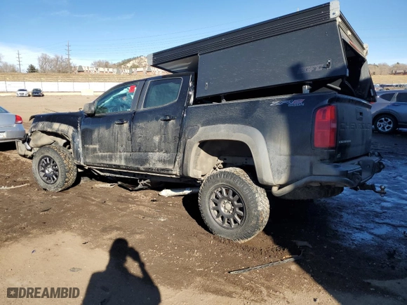 2022 Chevrolet Colorado 4WD ZR2 with VIN 1GCGTEEN1N1249254, listed as a Copart auction lot 43704115 with 0 mi miles and Non Repairable. Bid and sale history available at carsss.com. Image 2.