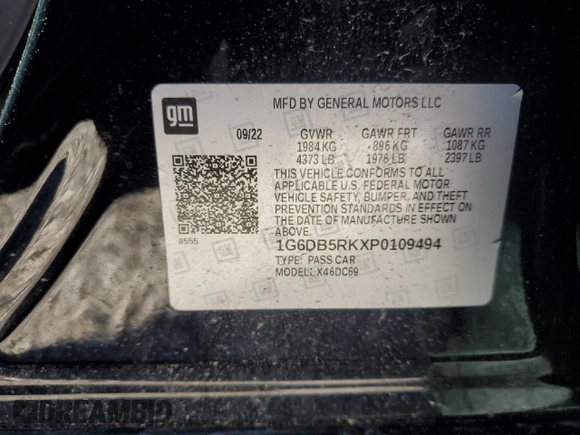2023 Cadillac CT4 Premium Luxury z VIN 1G6DB5RKXP0109494, wystawiony jako Copart lot #87768835 z przebiegiem 25 491 mil mil oraz Czysty tytuł • Clean title. Historia ofert i sprzedaży dostępna na DreamBid. Obrazek 13.