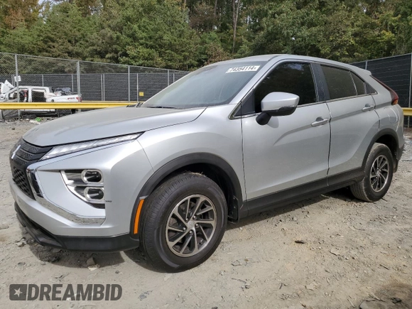 2023 Mitsubishi Eclipse Cross ES z VIN JA4ATUAA1PZ052103, wystawiony jako Copart lot #74354114 z przebiegiem 56 601 mil mil oraz Szkoda całkowita • Salvage title. Historia ofert i sprzedaży dostępna na DreamBid. Obrazek 1.