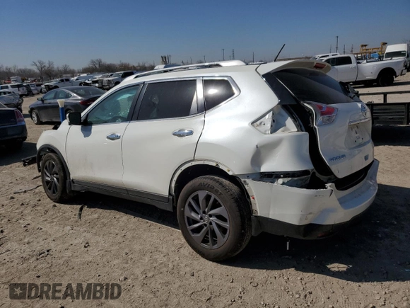 2016 Nissan Rogue SL with VIN 5N1AT2MV7GC853349, listed as a Copart auction lot 48502135 with Not Provided miles and Salvage Title. Bid and sale history available at DreamBid. Image 2.