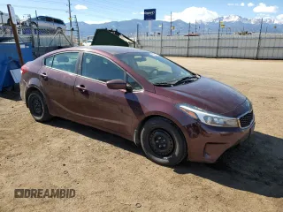 2017 Kia Forte LX with VIN 3KPFK4A7XHE025479, listed as a Copart auction lot 46625795 with 104,038 mi miles and Salvage Title. Bid and sale history available at carsss.com. Image 4.