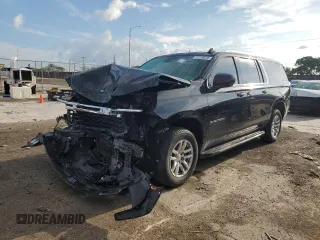 2023 Chevrolet Suburban z VIN 1GNSCBKT9PR121500, wystawiony jako Copart lot #72118524 z przebiegiem 127 355 mil mil oraz Szkoda całkowita • Salvage title. Historia ofert i sprzedaży dostępna na DreamBid. Obrazek 1.