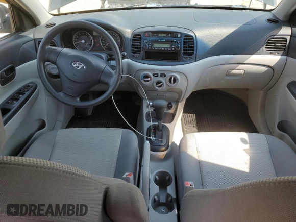 2007 Hyundai Accent GL with VIN KMHCN45C47U112467, listed as a Copart auction lot 64605364 with 236,196 mi miles and Salvage title. Bid and sale history available at DreamBid. Image 8.