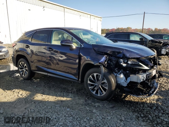 2022 Lexus RX 350 with VIN 2T2AZMDA2NC313743, listed as a Copart auction lot 76804154 with 9,503 mi miles and Salvage title. Bid and sale history available at DreamBid. Image 4.