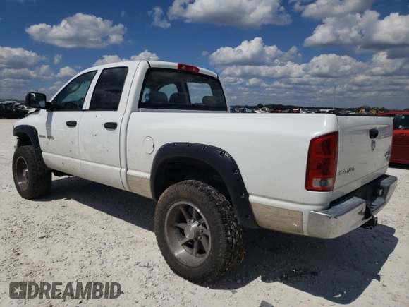 2004 Dodge Ram 2500 SLT with VIN 3D7KU28CX4G284039, listed as a Copart auction lot 70997544 with 0 mi miles and Salvage Title. Bid and sale history available at carsss.com. Image 2.