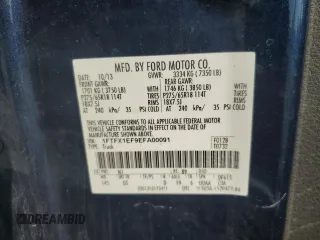 2014 Ford F-150 XL with VIN 1FTFX1EF9EFA00091, listed as a Copart auction lot 59362375 with 244,535 mi miles and Salvage title. Bid and sale history available at DreamBid. Image 12.