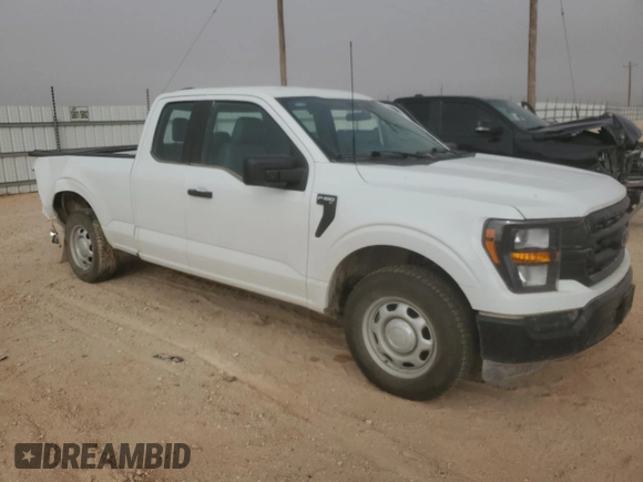 2023 Ford F-150 XL with VIN 1FTEX1CP0PKE02275, listed as a Copart auction lot 43186685 with 50,745 mi miles and Salvage title. Bid and sale history available at DreamBid. Image 4.