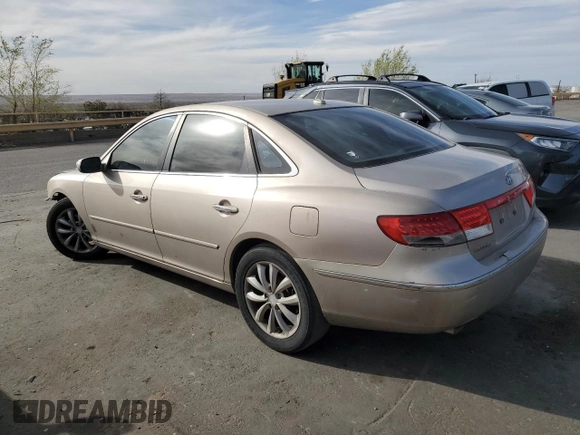 2008 Hyundai Azera Limited with VIN KMHFC46F98A251380, listed as a Copart auction lot 49347165 with 206,526 mi miles and Salvage Title. Bid and sale history available at DreamBid. Image 2.