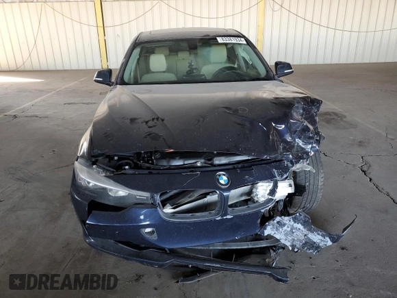 2013 BMW 3 Series 320i with VIN WBA3B1C50DK129657, listed as a Copart auction lot 83381934 with 80,847 mi miles and Salvage Title. Bid and sale history available at carsss.com. Image 5.