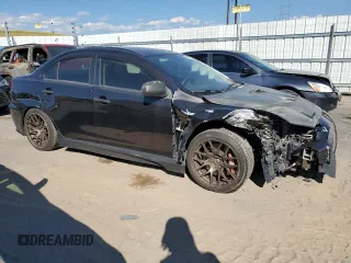 2008 Mitsubishi Lancer Evolution GSR with VIN JA3AW86V58U049914, listed as a Copart auction lot 62105824 with 129,622 mi miles and Salvage Title. Bid and sale history available at carsss.com. Image 4.