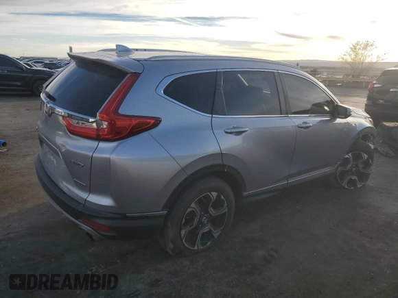 2017 Honda CR-V Touring with VIN 5J6RW2H9XHL017476, listed as a Copart auction lot 44378135 with 57,991 mi miles and Salvage Title. Bid and sale history available at carsss.com. Image 3.