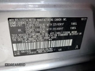 2021 Toyota RAV4 XLE with VIN 2T3W1RFV6MC162281, listed as a Copart auction lot 50982205 with 29,596 mi miles and Salvage Title. Bid and sale history available at carsss.com. Image 14.