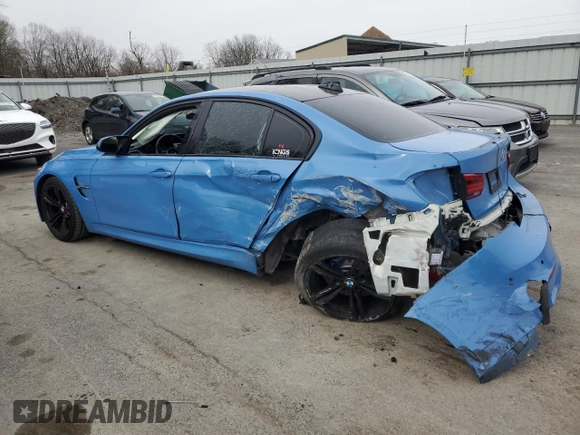 2016 BMW M3 with VIN WBS8M9C59G5D30909, listed as a Copart auction lot 45460425 with Not provided miles and Salvage title. Bid and sale history available at DreamBid. Image 2.
