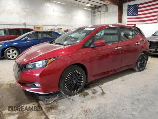 2023 Nissan LEAF SV Plus with VIN 1N4CZ1CV1PC562861, listed as a Copart auction lot 57830645 with 6,387 mi miles and Salvage title. Bid and sale history available at DreamBid. Image 1.