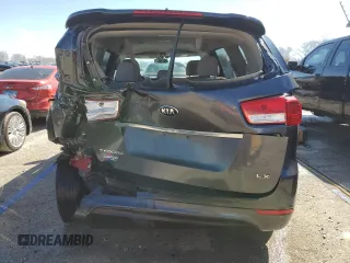 2017 Kia Sedona LX with VIN KNDMB5C16H6226159, listed as a Copart auction lot 50046775 with 119,941 mi miles and Salvage Title. Bid and sale history available at carsss.com. Image 6.
