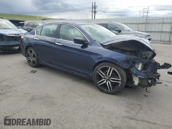 2016 Honda Accord Sport z VIN 1HGCR2F54GA194281, wystawiony jako Copart lot #55817345 z przebiegiem 122 592 mil mil oraz Szkoda całkowita • Salvage title. Historia ofert i sprzedaży dostępna na DreamBid. Obrazek 4.