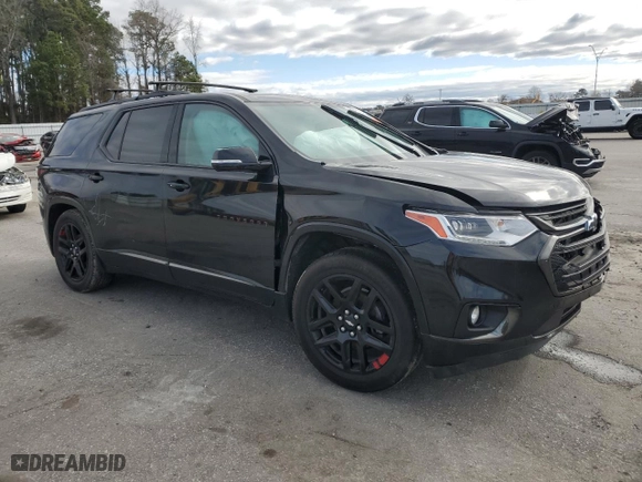 2018 Chevrolet Traverse Premier with VIN 1GNEVJKW9JJ158614, listed as a Copart auction lot 48043745 with 90,682 mi miles and Salvage Title. Bid and sale history available at carsss.com. Image 4.