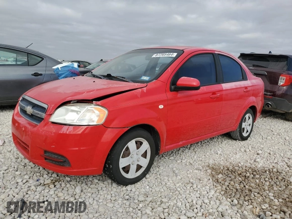 2007 Chevrolet Aveo LS z VIN KL1TD56637B177724, wystawiony jako Copart lot #87205464 z przebiegiem 164 192 mil mil oraz Szkoda całkowita • Salvage title. Historia ofert i sprzedaży dostępna na DreamBid. Obrazek 1.