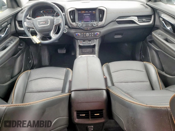 2024 GMC Terrain AT4 with VIN 3GKALYEG4RL184847, listed as a Copart auction lot 57438935 with 12,135 mi miles and Salvage title. Bid and sale history available at DreamBid. Image 8.