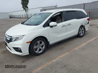 2019 Honda Odyssey EX with VIN 5FNRL6H59KB075219, listed as a IAAI auction lot 42435591 with 51,663 mi miles and . Bid and sale history available at DreamBid. Image 17.