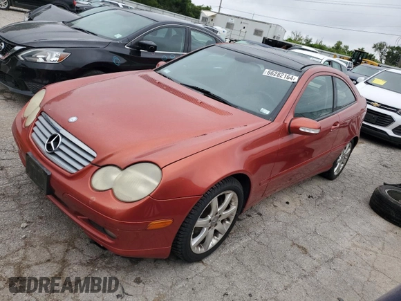 2002 Mercedes-Benz C 230/260/280/320 with VIN WDBRN47J72A327957, listed as a Copart auction lot 66282164 with 77,014 mi miles and Salvage Title. Bid and sale history available at DreamBid. Image 1.