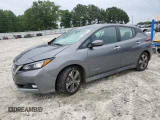2018 Nissan LEAF SV with VIN 1N4AZ1CP1JC307031, listed as a Copart auction lot 58869215 with 99,621 mi miles and Salvage title. Bid and sale history available at DreamBid. Image 1.