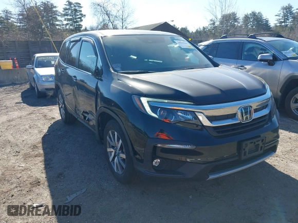 2019 Honda Pilot EX-L with VIN 5FNYF6H53KB007940, listed as a IAAI auction lot 38969204 with 52,677 mi miles. Bid and sale history available at carsss.com. Image 1.