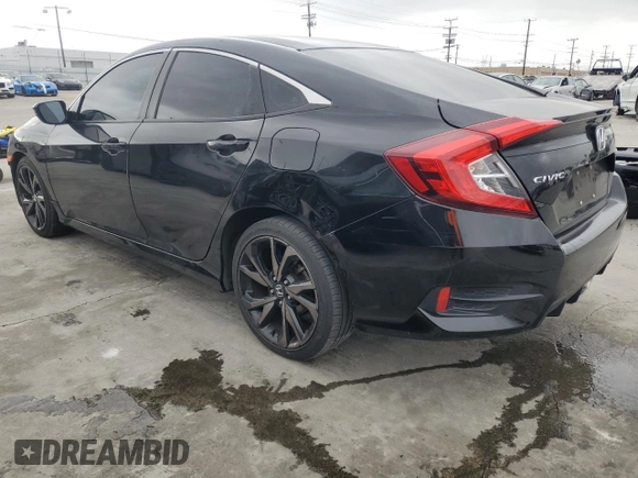 2020 Honda Civic Sedan Sport with VIN 2HGFC2F87LH574235, listed as a Copart auction lot 48822955 with 78,914 mi miles and Salvage Title. Bid and sale history available at carsss.com. Image 2.