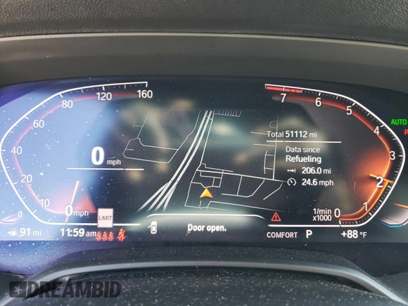 2019 BMW X5 xDrive40i with VIN 5UXCR6C50KLK81536, listed as a Copart auction lot 48272463 with 51,112 mi miles and . Bid and sale history available at DreamBid. Image 9.