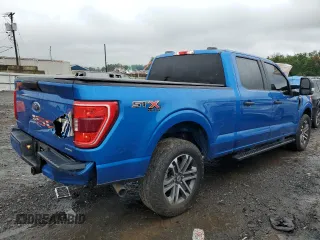 2021 Ford F-150 XL with VIN 1FTFW1E82MKD43741, listed as a Copart auction lot 65923804 with 86,506 mi miles and Salvage Title. Bid and sale history available at carsss.com. Image 3.